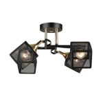 MD.5708-4-S-BK+FGD Люстра потолочная 4*Е27