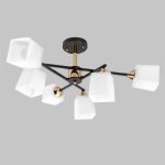 MD.4080-6-S-BK+FGD Люстра потолочная 6*Е27