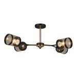 MD.3592-4-S-BK+FGD Люстра потолочная 4*Е27