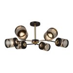 MD.3592-6-S-BK+FGD Люстра потолочная 6*Е27