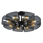 MD.5460-8-S-BK+COP Люстра потолочная 8*Е27