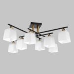 MD.5985-8-S-BK+COP Люстра потолочная 8*Е27