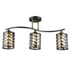 MD.5943-3-S-BK+COP Люстра потолочная 3*Е27