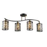 MD.5943-4-S-BK+COP Люстра потолочная 4*Е27