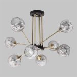 MD.5299-8-S-AB+BK Люстра потолочная 8*Е27