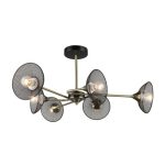 MD.5700-6-S-AB+BK Люстра потолочная 6*Е27
