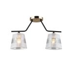 MD.2128-2-S-BK+FGD Люстра потолочная 2*Е27