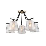 MD.2128-5-S-BK+FGD Люстра потолочная 5*Е27