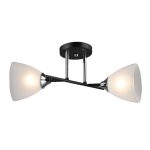 MD.2142-2-S-BK+CH Люстра потолочная 2*Е27