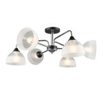 MD.4196-6-S-CH+BK Люстра потолочная 6*Е27