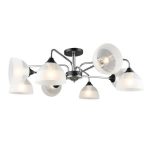 MD.4196-8-S-CH+BK Люстра потолочная 8*Е27