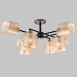 MD.4212-8-S-BK+AB Люстра потолочная 8*Е27