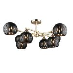 MD.4211-8-S-GD+FGD Люстра потолочная 8*Е27