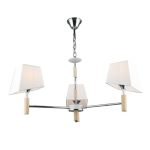 MD.4221-3-P-CH+WH Люстра потолочная 3*Е27