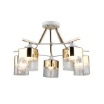 MD.2133-5-S-FGD+WH Люстра потолочная 5*Е27
