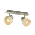 SP.041-52-80 Спот настенно-потолочный E27 2*60W белая патина