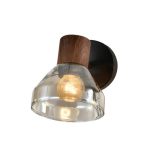 SP.043-11-18 Спот настенно-потолочный E27 1*60W черный+темное дерево