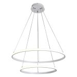 PLC-7046-1000 Люстра подвесная LED 65W, 3000+6000K, пульт ДУ