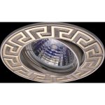 IL.0008.1921 Светильник MR16 встраиваемый поворотный GU5.3 50W G/PN «Греческий орнамент»