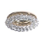 IL.0017.6003 Светильник MR16 встраиваемый Золото, Хрусталь прозрачный GU5.3 50Вт