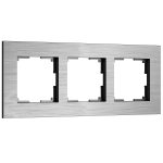 Рамка на 3 поста AluMax (алюминий)