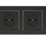 Makel Karea дымчатый Розетка 2-я б/з