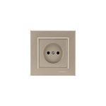 Makel Karea Латунь Розетка б/з (бакелит)