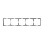 Systeme Electric ARTGALLERY 5-постовая РАМКА, универсальная, АЛЮМИНИЙ