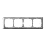 Systeme Electric ARTGALLERY 4-постовая РАМКА, универсальная, АЛЮМИНИЙ