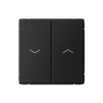 Systeme Electric ARTGALLERY 2-клавишный ВЫКЛЮЧАТЕЛЬ ДЛЯ ЖАЛЮЗИ, 2х сх.4, 10А, механизм, КАРБОН