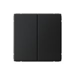 Systeme Electric ARTGALLERY 2-клавишный ВЫКЛЮЧАТЕЛЬ КНОПОЧНЫЙ, сх.2, 10А, механизм, КАРБОН