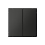 Systeme Electric ARTGALLERY 2-клавишный ВЫКЛЮЧАТЕЛЬ КНОПОЧНЫЙ, сх.2, 10А, механизм, БАЗАЛЬТ