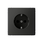 Systeme Electric ARTGALLERY РОЗЕТКА с заземлением со шторками, 16А, механизм, БАЗАЛЬТ