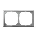 Systeme Electric ARTGALLERY 2-постовая РАМКА, универсальная, АЛЮМИНИЙ