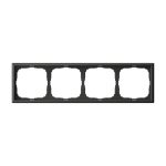 Systeme Electric ARTGALLERY 4-постовая РАМКА, универсальная, БАЗАЛЬТ