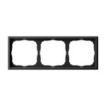 Systeme Electric ARTGALLERY 3-постовая РАМКА, универсальная, КАРБОН