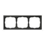 Systeme Electric ARTGALLERY 3-постовая РАМКА, универсальная, БАЗАЛЬТ