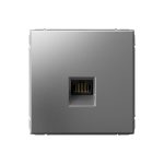 Systeme Electric ARTGALLERY РОЗЕТКА компьютерная RJ45, кат. 6A, механизм, СТАЛЬ