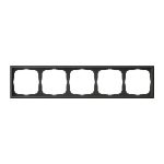 Systeme Electric ARTGALLERY 5-постовая РАМКА, универсальная, БАЗАЛЬТ