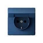 Systeme Electric ARTGALLERY РОЗЕТКА с заземл. со шторк. с крышкой, 16А, IP20, механизм, АКВАМАРИН