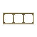 Systeme Electric ARTGALLERY 3-постовая РАМКА, ЗОЛОТО
