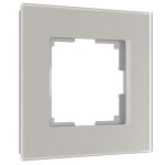 Рамка на 1 пост Senso (дымчатый, стекло soft-touch)